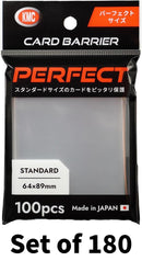 KMC Card Barrier PERFECT Size Trading Card Sleeves 100pcs Set × 180