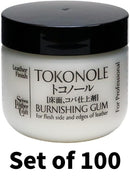Seiwa Tokonole Leather Burnishing Gum Clear 120g Set × 100